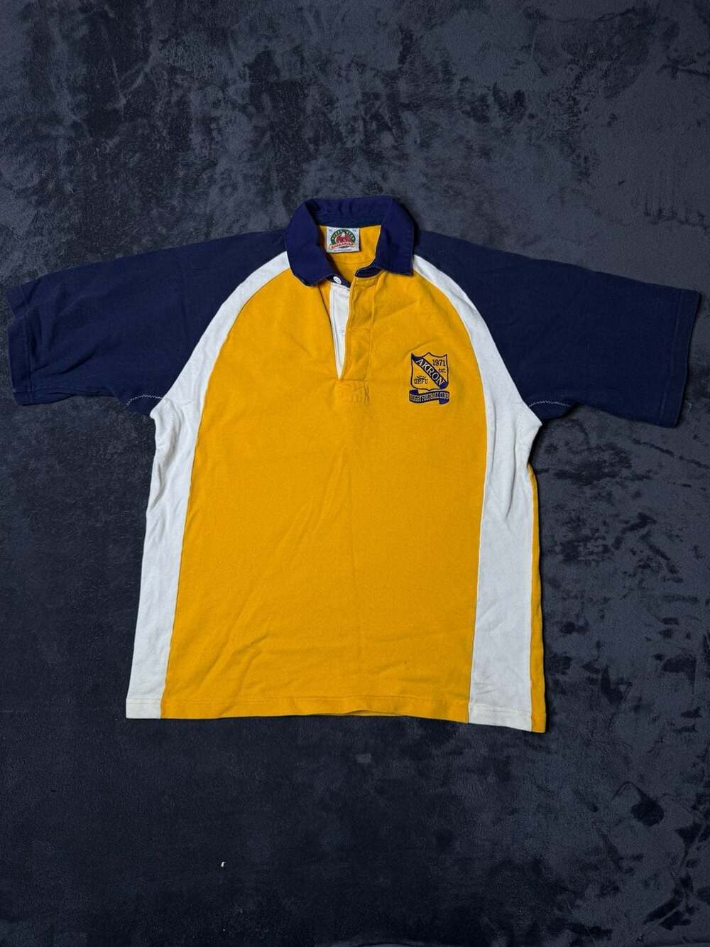 Vintage Barbarian Rugby Wear Akron Rugby Football Club Polo Shirt Men's XL